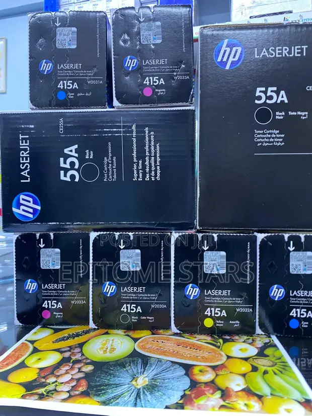 HP 55A CE255A Black Toner Cartridge - 1