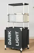 3 Tier Rolling Laundry Hamper - 5