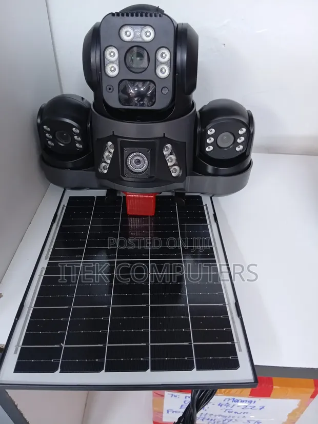 Smart Triple Lens Solar CCTV Camera with Remote 4G Access - 1