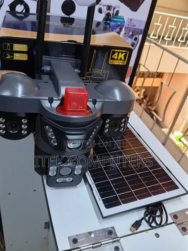 Motion Activated Solar CCTV Camera for Nighttime Monitoring - 1