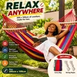 Striped Outdoor Hammock - Heavy Load Bearing - 2