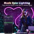5M RGB LED Neon Rope Light na Remote - 5