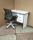 1-Meter Office Desk with Ergonomic Chair - 1