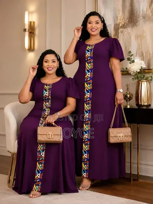 Women's African Print Maxi Dress