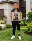 Kids Batman Puffer Vest and Hoodie Set (Ages 1-7) - 5