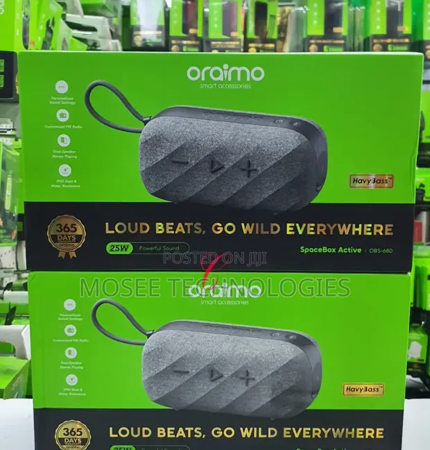 Oraimo OBS-680 SpaceBox 25W Speaker with FM Radio - 1