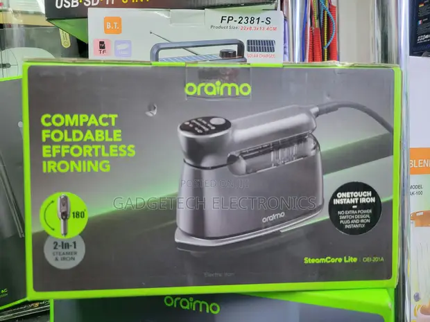 Oraimo EasySteam 2 Handheld Foldable Iron (OHI-202A) - 1