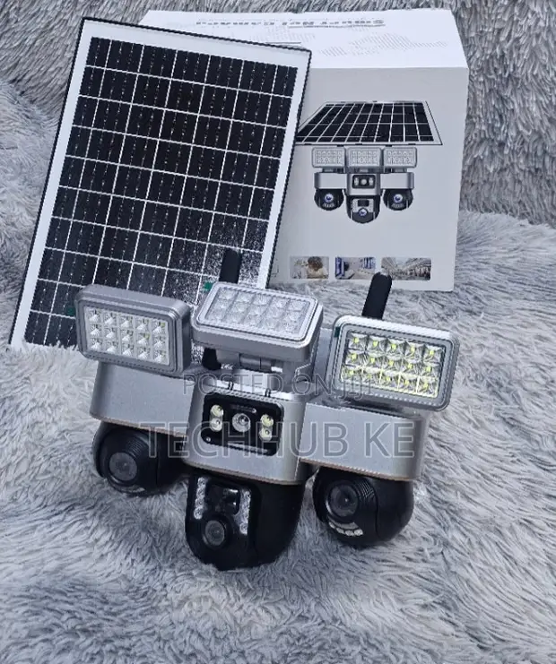 VTS 30 Smart 4G PTZ Camera yenye Triple Lens & Solar Floodlight - 1