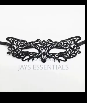 Maski ya Uso ya Lace Nyeusi ya Masquerade ya Halloween