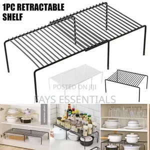 Expandable Shelf Raiser - White/Black