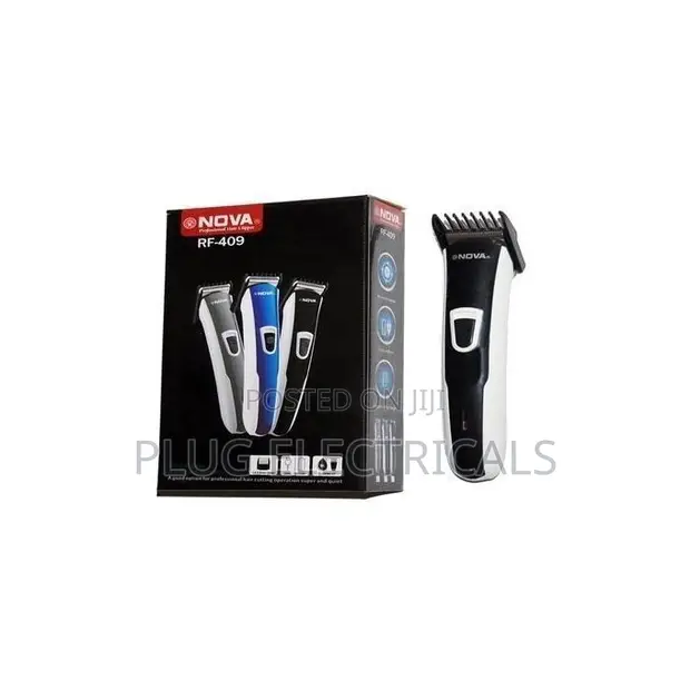 Nova Rechargeable Hair and Beard Trimmer - White & Black - 1