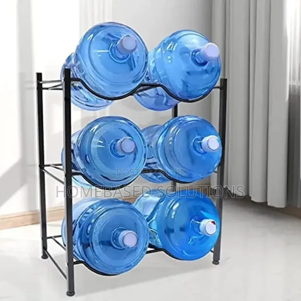6 Water Bottle Holder Rack - Carbon Steel - 1