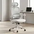 Modern White Managerial Office Chair - 3