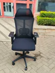 Kiti Nyeusi cha Ngozi cha Ergonomic cha Juu cha Mchezo/Ofisi - 2