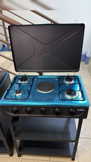 Olelon 4+1 Standing Gas Cooker with Shelves