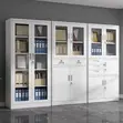 White 4-Door Metal Office Storage Cabinet - 4