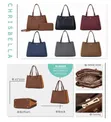 Premium Chrisbella Handbag with Matching Purse - Office & Casual - 1