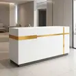 White Office Front Desk - 2
