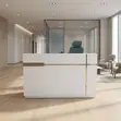 White Office Front Desk - 3
