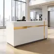 White Office Front Desk - 4