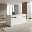 White Office Front Desk - 5