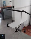 Glass Staircase Railing with Black Spigots & Handrail - 1