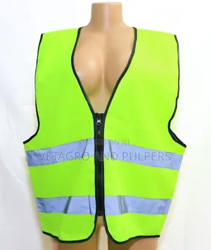 High-Visibility Reflector Safety Jacket with Zip
