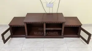 Solid Mvule Wood TV Console
