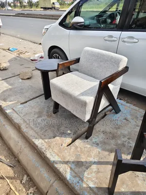 1 Seater Sofa and Round Stool