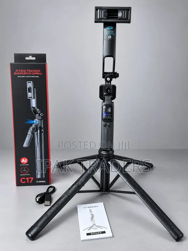 C17 AI Face Tracking Quadpod Gimbal Tripod - 1