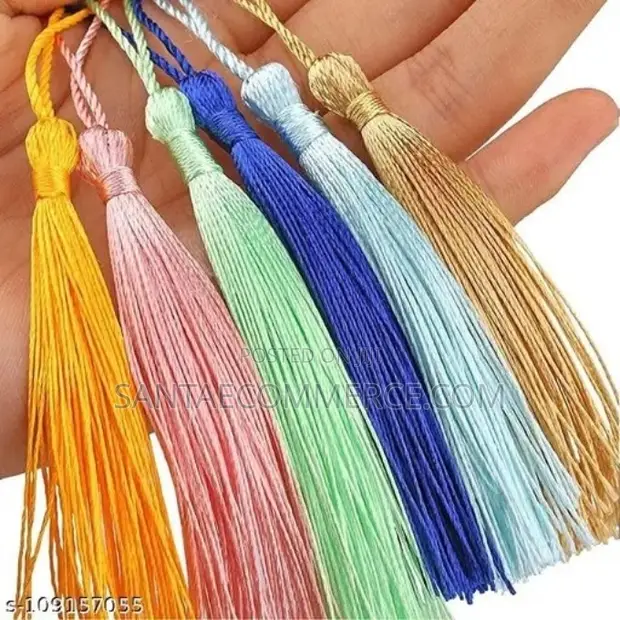 Colorful Soft Silky Craft Tassels - Brand New - 1