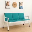 3-Link Padded Waiting Bench - Blue - 3