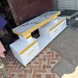Kisima cha TV cha Kisasa chenye Upholstery - Nyeupe - 2