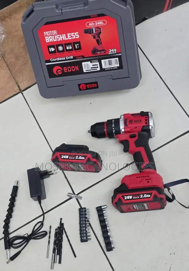 Edon 24V Brushless Cordless Hammer Drill Set - 1