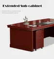 Executive Office Desk - Deep Mahogany Polish 1.8M - 4