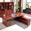 Executive Office Desk - Deep Mahogany Polish 1.8M - 5