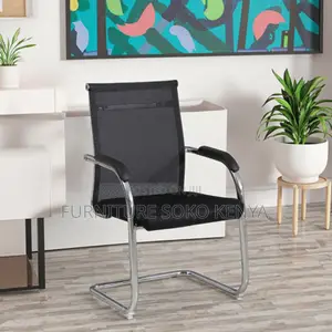 Modern Black Mesh Cantilever Office Chair
