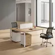 2-Seater Metal Frame Office Workstation - 3