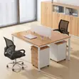 2-Seater Metal Frame Office Workstation - 4