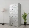 Kabati la Wafanyikazi la Metali Nyeupe lenye Sehemu 15 - 5