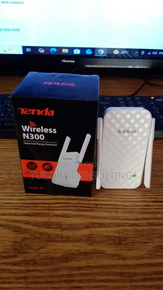 Tenda Wireless N300 Universal Range Extender A9 - 1