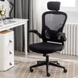 Kiti cha Ofisi cha Mesh chenye Mgongo Mrefu wa Ergonomic - 5