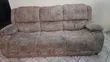 Brown Living Room Sofas with Storage and Cup Holders - 2