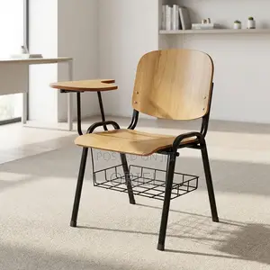 Student Study Chair with Fixed Writing Pad
