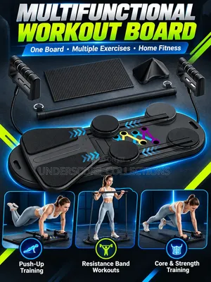 5-in-1 Foldable Pilates Board with Push-Up Bar
