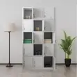 12-Locker Storage Lockable Office Cabinet - 3