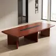 300cm Mahogany Boardroom Meeting Table - 3