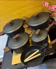 Set ya Vipande 15 vya Cookware Visivyo Namna na Lid ya Aluminium - 2