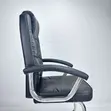 Executive PU Leather Visitor Chair - Black - 2
