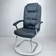 Executive PU Leather Visitor Chair - Black - 3